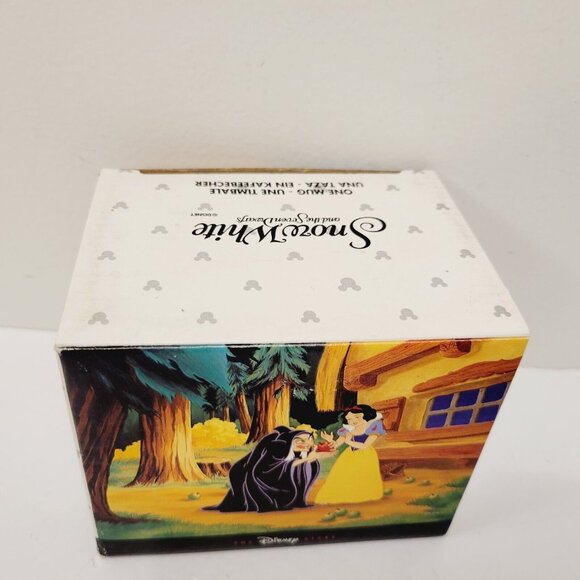 Vtg 1990’s Snow White Seven Dwarfs Bad Witch The Disney Store Mug Coffee W/Box - Picture 7 of 9